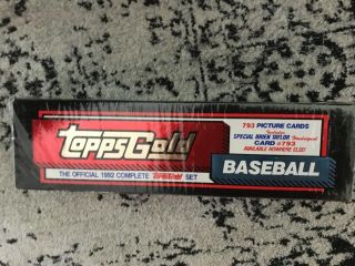 1992 Topps Baseball Gold Complete Factory Set Brien Taylor Signed Auto