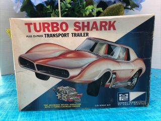 Vintage 1/25 Mpc Turbo Shark Model Kit 507 - 200 By Carl Casper