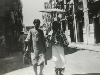 Hong Kong 1930s Wanchai China Big Number Street Rare Candid Photograph