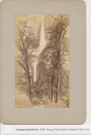 1880s Photo By George Fiske - Yosemite Falls 2634 324