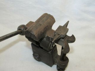 Antique Jeweler’s Bench Vise With Tiny Anvil C
