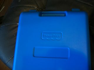 10.  5 " Square Blue Case For Fisher Price Games - Barnyard Bingo - Adopt A Dog - 2x2