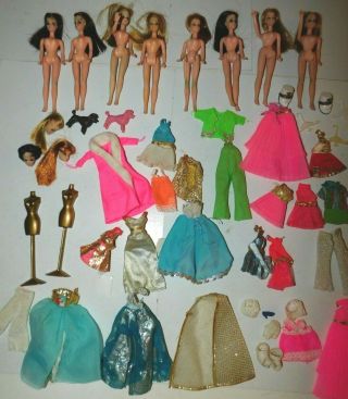 Vintage Topper Dawn Dolls And Accessories