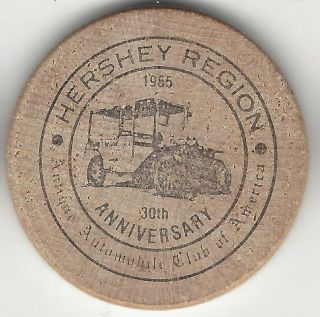 Hershey,  Pa,  Region,  Antique Automobile Club Of America,  30th,  Wooden Nickel