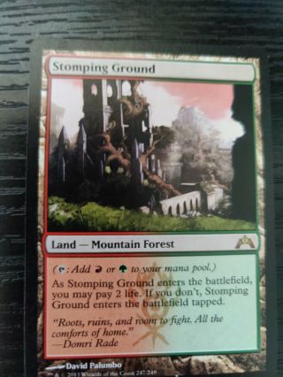 Mtg Stomping Ground | Gatecrash Shock Land Rare | Near