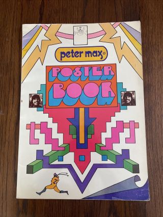 Vintage Peter Max Poster Book 1970 Complete