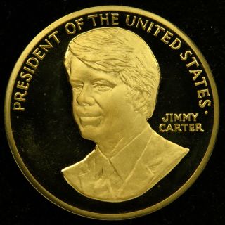 Us Medal President Jimmy Carter Inauguration Proof Edition Bronze 1 5/16 "
