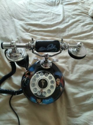 Extremely Rare Antique Style Elvis Telephone By Bradford Exchange - Like