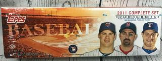 2011 Topps Baseball Complete Set (series 1 & 2) Factory Hobby Edition Red