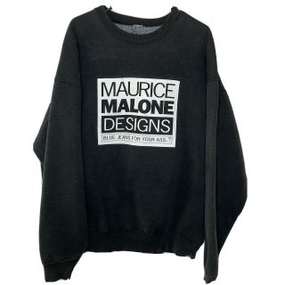 Vintage Maurice Malone Sweatshirt Blue Jeans 90s Designer Brand Rare Men’s Xl