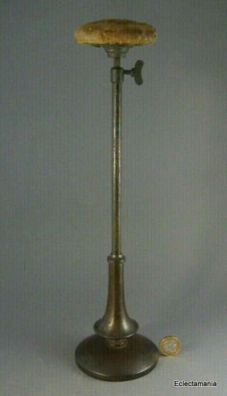 Antique Sage Of London Shop Display Hat / Wig Telescopic Stand - C1910