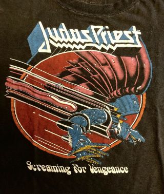 Vintage Judas Priest Screaming For Vengeance 80s Heavy Metal Vtg