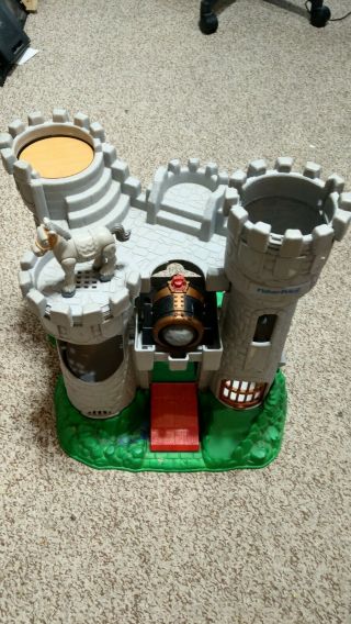 1990s Vintage Fisher Price Great Adventures Knights Castle W/mortar,  Cannonball