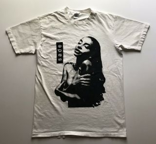 Vintage Sade Love Deluxe Custom Tour T Shirt White Large Rap Tee Ua