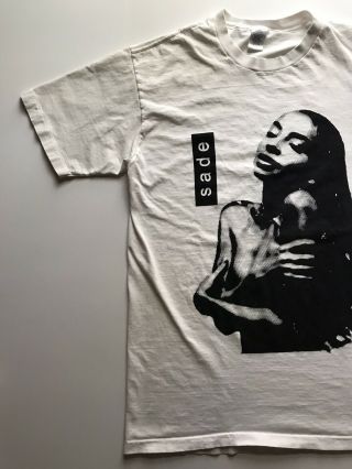 Vintage Sade Love Deluxe Custom Tour T Shirt White Large Rap Tee UA 2