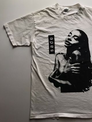 Vintage Sade Love Deluxe Custom Tour T Shirt White Large Rap Tee UA 3