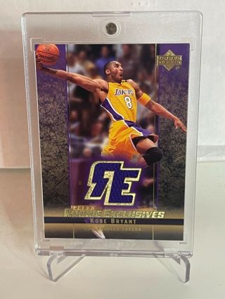 2003 - 04 Upper Deck J59 Kobe Bryant Rookie Exclusives Game Jersey Card