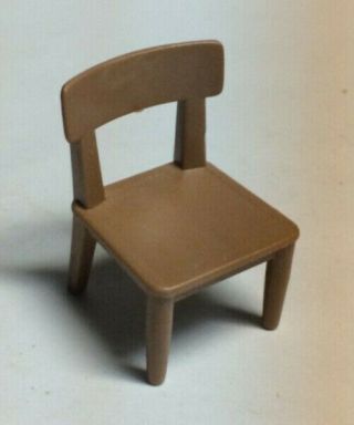 Vintage Playmobil Fort Bravo 3773 Replacement Part: Brown Chair