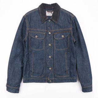 Vintage Lee Storm Rider Blanket Lined Blue 90s Cotton Denim Jacket Mens M