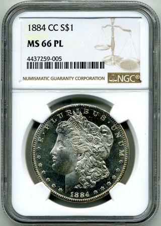 1884 Cc $1.  00 Ngc Ms66 Pl (looking Coin)