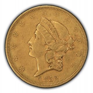 1852 G$20 Liberty Head Gold Double Eagle - Xf - Sku - G1162