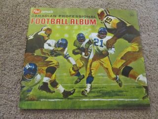 1963 Post Cereal Cfl Football Album Book,  12 " X 11 ",  Stars,