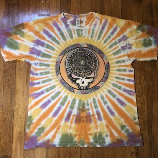 Vtg Gdm 1995 Grateful Dead Tour Concert Tie Dye Graphic Tee T Shirt Large L
