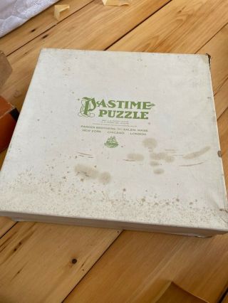 Vintage 1932 Pastime Wooden Jigsaw Puzzle - “pride Of The Capture” Hand Carved.