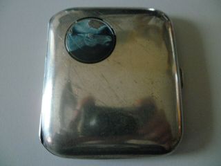 Antique Silver 900 Cigarette Case With Enamel Horse Head Box 110 G No Pil Box