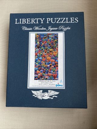 Liberty Wooden Jigsaw Puzzles " A Plethora Of Cats”,  Dr.  Seuss,  545 Piece