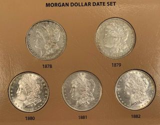 Awesome 32 Coin Complete 1878 - 1921 Morgan Silver Dollar Date/mint Set,  Hi Grade