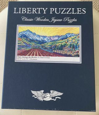 Liberty Puzzles Wooden Jigsaw Puzzles.  Vines Amongst The Rockies.