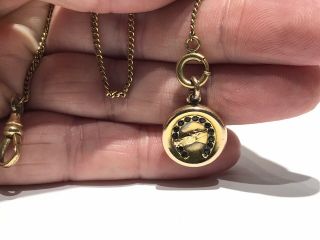 Antique Victorian Gold Filled Equestrian Horseshoe Locket 5/8” Miniature Pendant