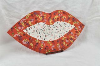 Kata Kissoczy Art Puzzle Red Lips Mouth Faces Prague Wooden Handmade Signed