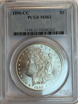 1890 - Cc Morgan Silver Dollar Pcgs Ms63