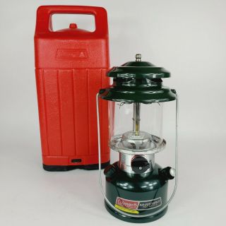 Vtg Coleman Lantern W/ Red Case 288a Factory Reconditioned Double Mantle [1995]
