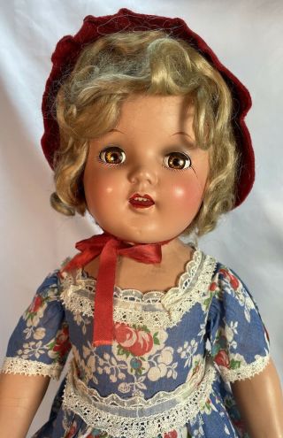20 " Vintage Composition Doll Horsman Shirley Girl All