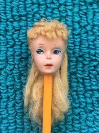 Vintage Barbie 4 Blonde Ponytail Head Restore