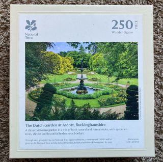 Wentworth Wooden Jigsaw Puzzle Dutch Garden At Ascott,  Buckinghamshire 250 Piece