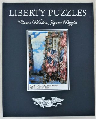 Fourth Of July 1916 By Chlde Hassam Liberty Classic Wooden Jigsaw Puzzle