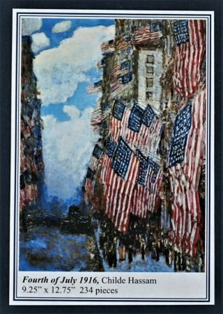 FOURTH OF JULY 1916 by Chlde Hassam Liberty Classic Wooden Jigsaw Puzzle 2