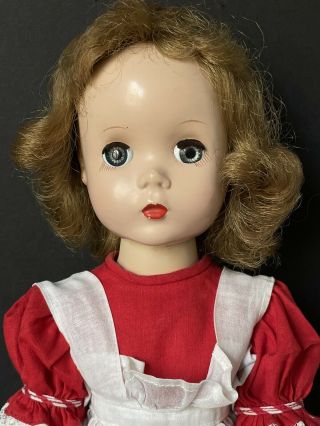 Vintage Madame Alexander 14” Hard Plastic Maggie Face Walker Doll