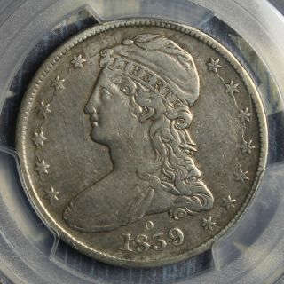 1839 - O Capped Bust Silver Half Dollar Pcgs Vf - Details Coin