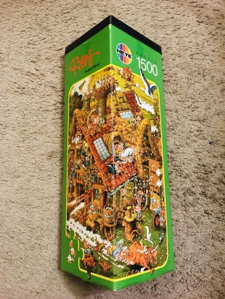 Heye Ryba Funny Farm 1500 Piece Jigsaw Puzzle Complete Rare