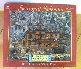 Charles Wysocki Sweetheart Hotel 1000 Pc Puzzle Seasonal Splendor 2005 Complete