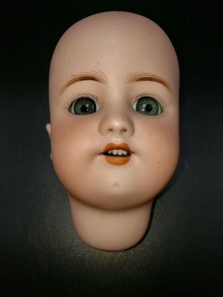 Antique Doll German Simon & Halbig 550 Bisque Head Green/gray Glass Eyes