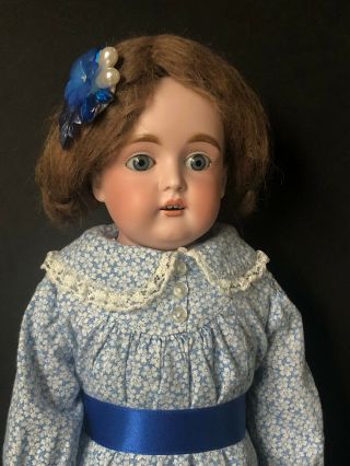 Antique Germany Kestner 19” Doll Bisque Head Kid Leather Body Mold 8.  166