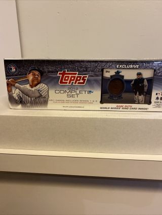 2012 Topps Baseball Target Factory Complete Box Set W/babe Ruth Ring