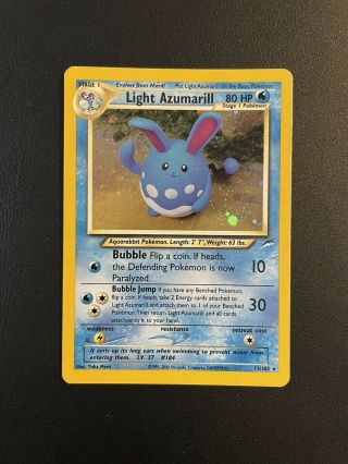 Pokémon Neo Destiny Holo Light Azumarill 13/105