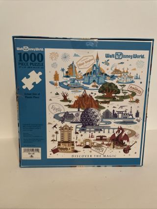 Walt Disney World Discover The Magic 1000 Piece Puzzle Four Parks ...